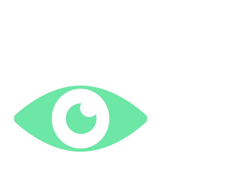 Grafik mit einem Auge und einer Prozentzahl von +1,745 %, die einen Anstieg darstellt.