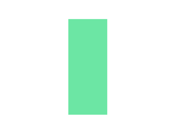 Ein Diagramm mit drei Balken, wobei der mittlere Balken in grün hervorgehoben ist, vor schwarzem Hintergrund.