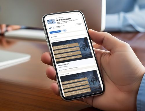Monat­li­cher Lin­ke­dIn-News­let­ter für Nacken Hil­le­brand Partner