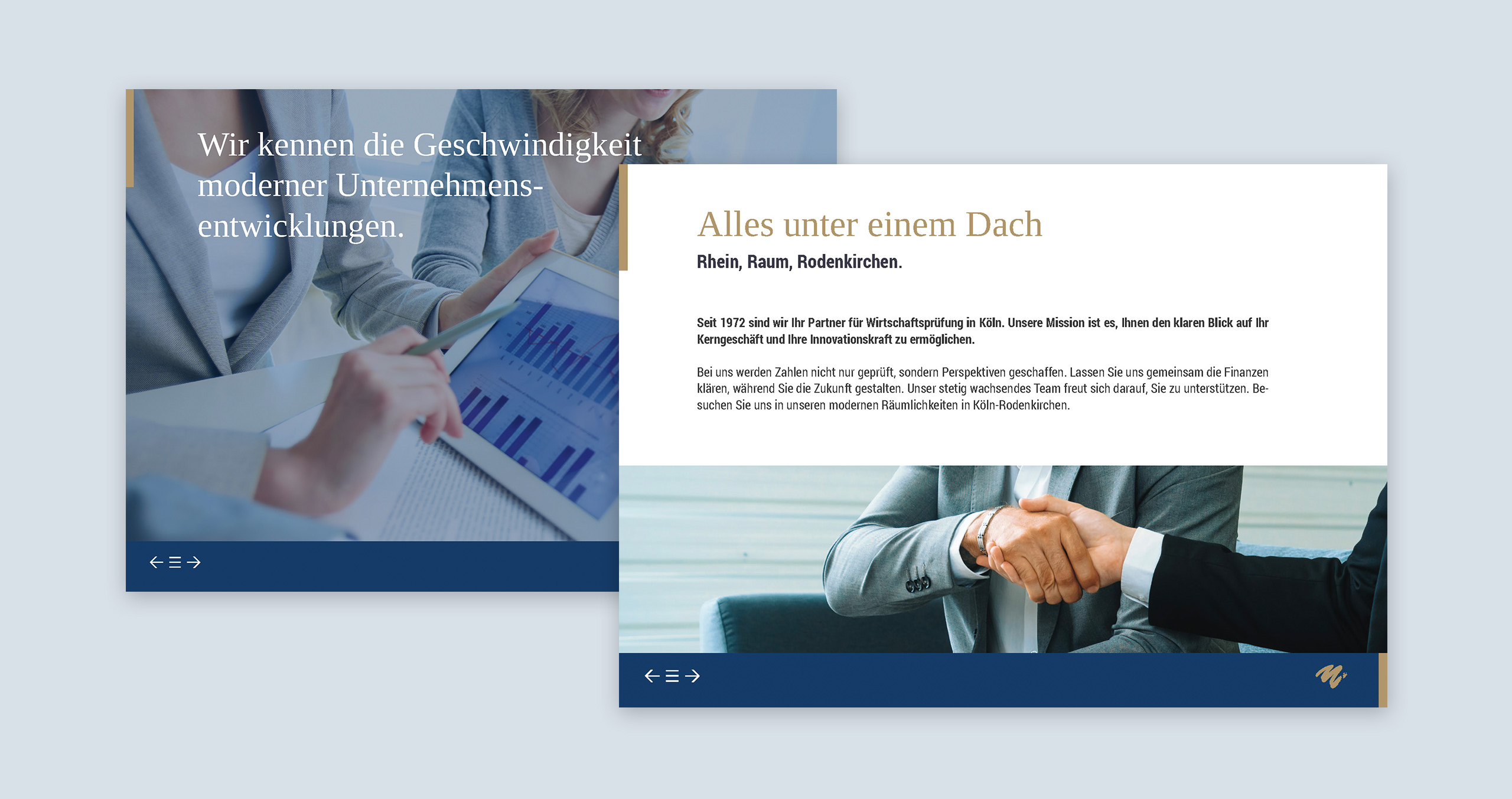 Moderne Unternehmensentwicklung und Finanzberatung in Köln-Rodenkirchen, Zusammenarbeit und Innovation im Fokus.