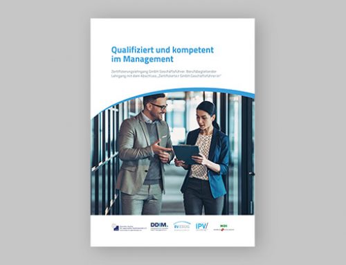 BV ESUG, Lehr­gangs­fly­er zum zer­ti­fi­zier­ten GmbH-Geschäftsführer