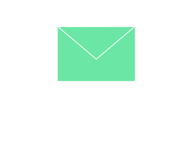 Newsletter Ein stilisierter Laptop mit weißem Umriss auf schwarzem Hintergrund, über dem ein großes, hellgrünes Briefumschlag-Symbol schwebt.